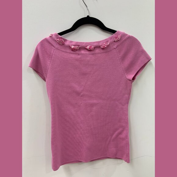 Lillie Rubin Pink Soft Knit Top - Picture 2 of 4